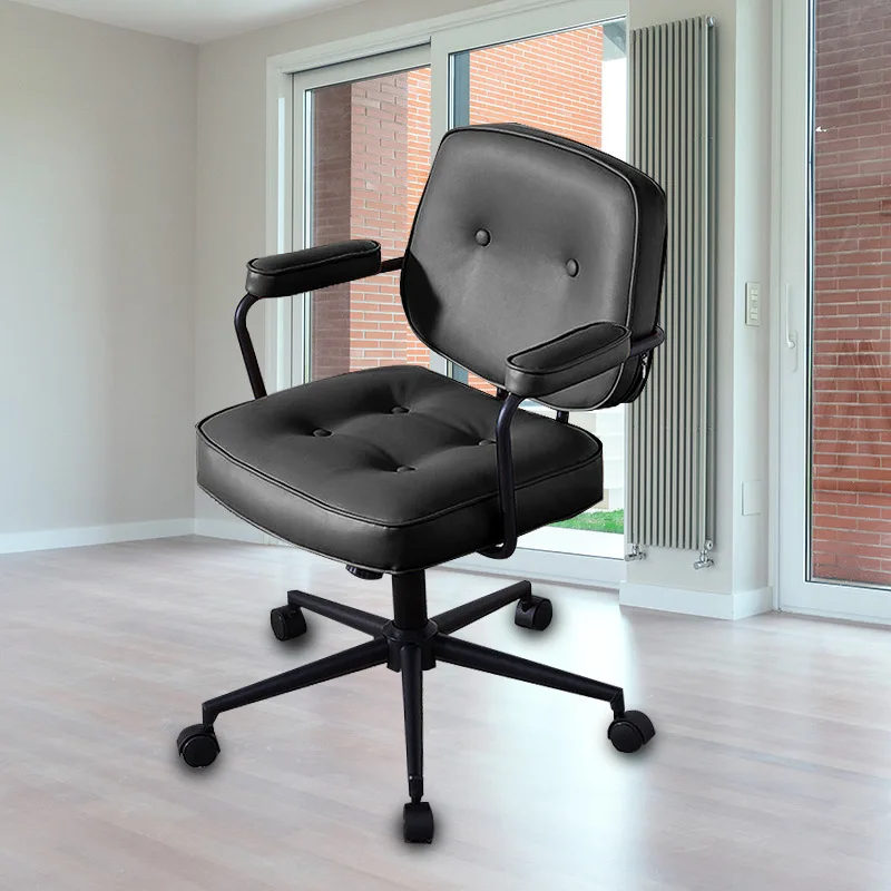 Home office chair rise Computer chair downward gaming chair Comfortable and sedentary ergonomic chair PU Swivel chair furniture