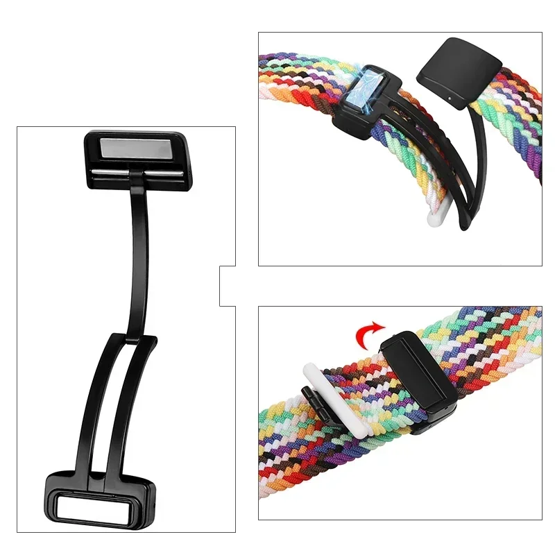 Nylon Braided Loop Strap For Samsung Galaxy Watch Ultra 47mm Magnetic Bracelet Wristband for Galaxy Watch Ultra 47mm Accessories image 2