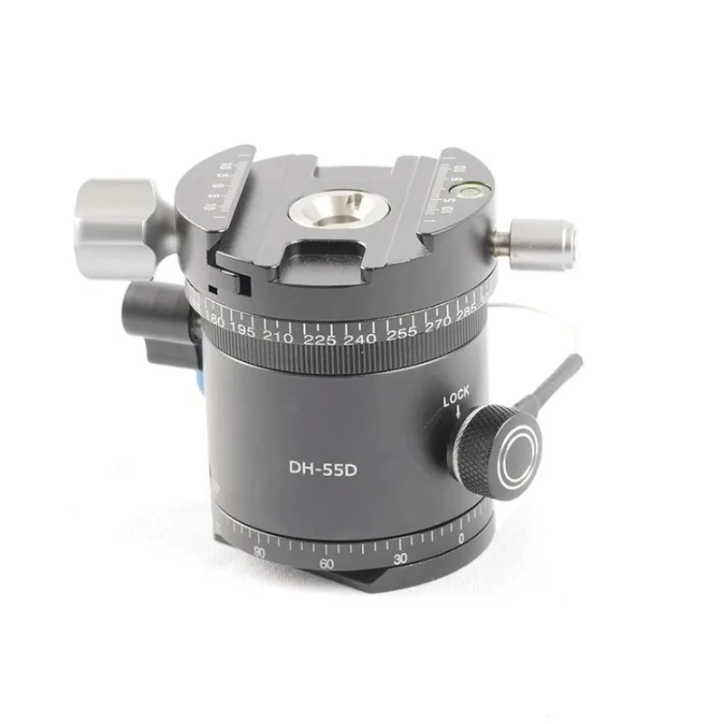 Fittest DH-55D HDR Panorama Tripod Ball Head Panoramic Indexing Rotator Aluminum Alloy Max. Load 15kg/33Lbs
