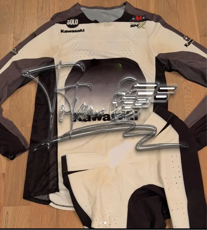 Nuevo Kawasaki Top Racer Jorge Prado 2026 # Traje de Carreras MXGP 70, Conjunto Informal Transpirable Unisex