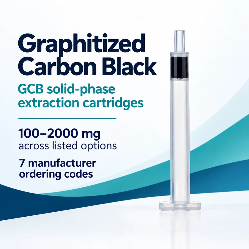 SELTON Graphitized Carbon Black (GCB) SPE Cartridges, 100–2000 mg, 1/3/6/12 mL Options, 7 Order Codes  Sample Preparation