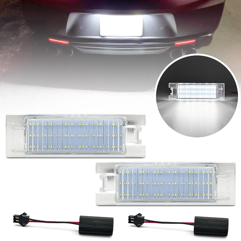 

2 шт. светодиодных фонарей подсветки номерного знака для Chevrolet Camaro, Malibu, Volt, Alfa Romeo 147, 159, 156, 166, Mito, GT, Spider, 939, Brera, Fiat Punto