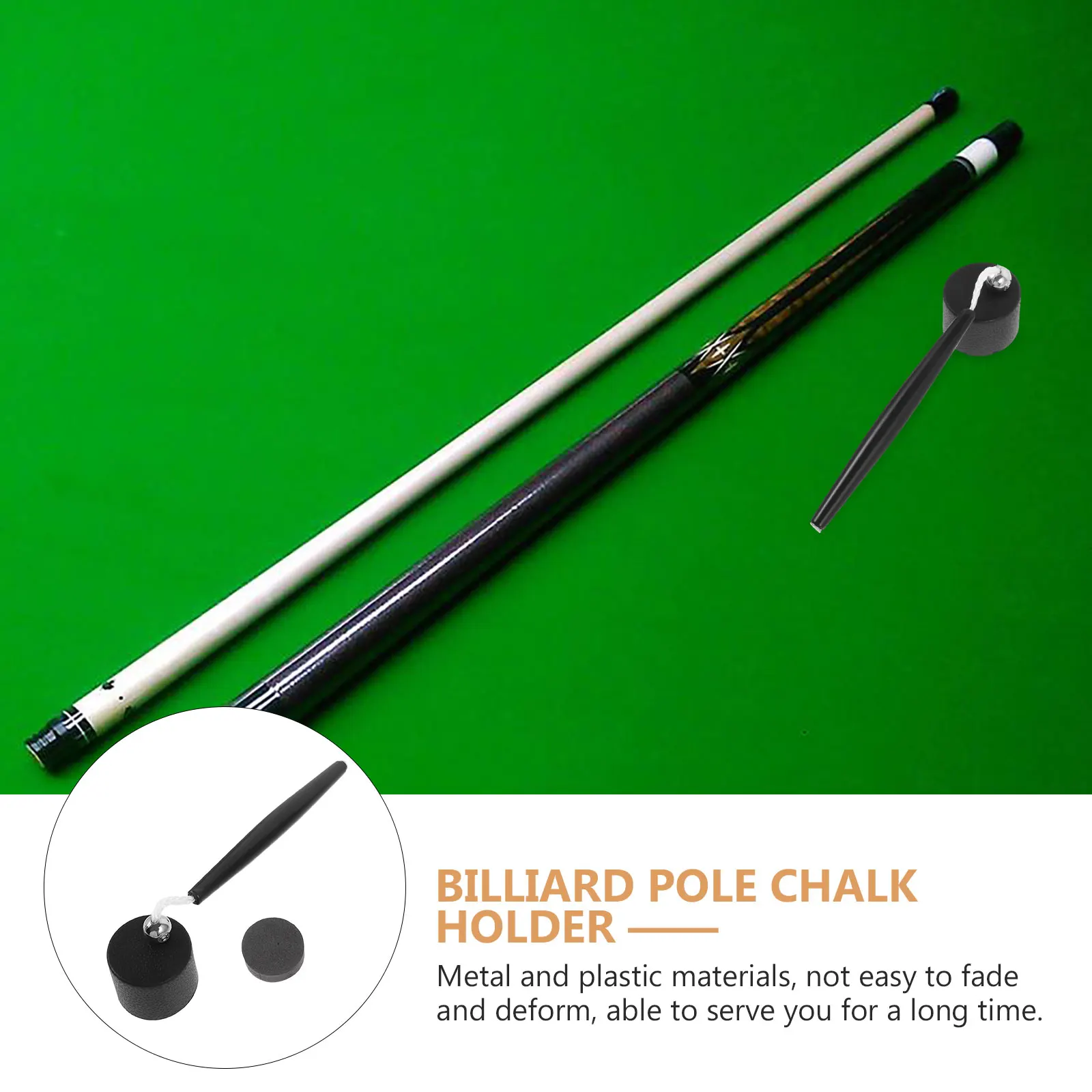 

Snooker Pool Chalk Holder Metal Plastic Durable Cue Chalk Storage Billiard Supplies Tool Metal Tip Holder Sticks Supplies