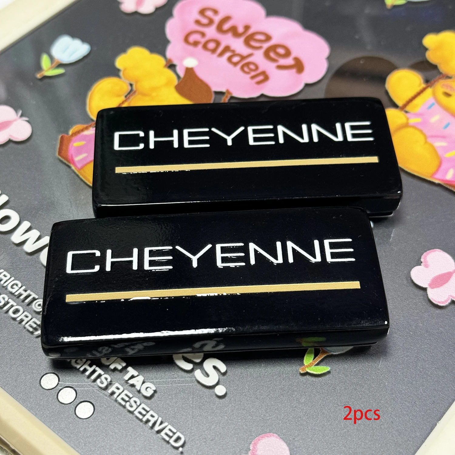 

2PCS Silverado Car Emblem 88-94 Cheyenne Side Roof Pillar Cab Badge Nameplate With Waterproof Adhesive Approx 2.9 inch*1.4 inch