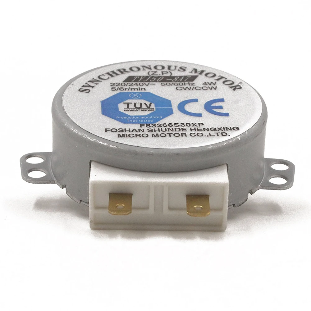 DC Motor Synchronous Motor AC 220V-240V 50Hz CW/CCW Microwave Turntable Turn Table TYJ50-8A7