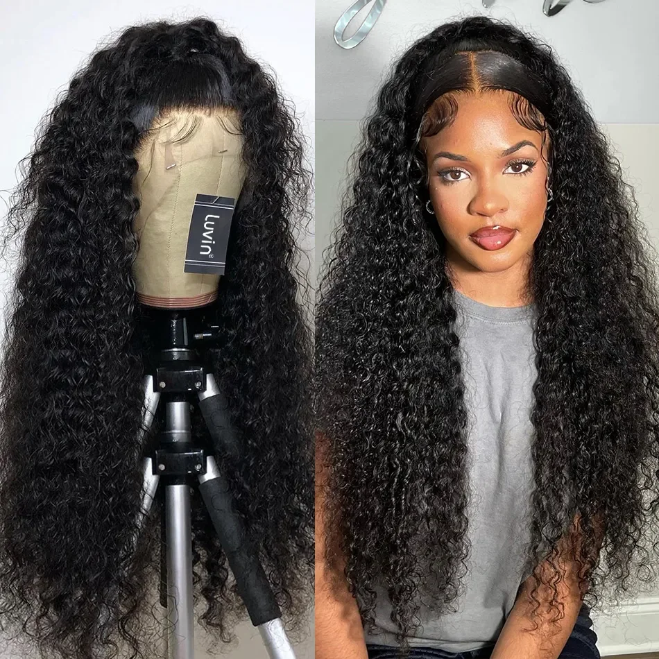 Brazilian Deep Wave Frontal Wig Preplucked Wig 13x4 Lace Frontal Wigs Curly Human Hair 13x6 Lace Front Human Hair Wigs For Women