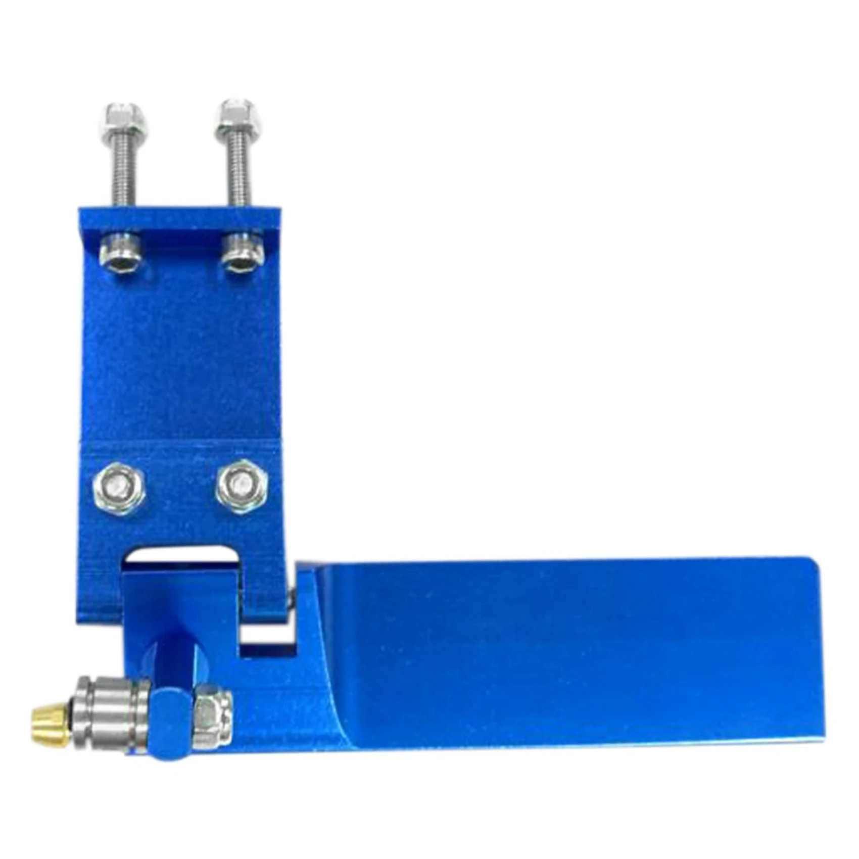 Alumínio azul liga rc barco, 75mm, metal sucção água leme para controle remoto, peças cnc