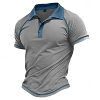 Chemises polo classiques vintage simples à rayures pour hommes, imprimé 3D rétro, streetwear, tops oversize pour l'été 6