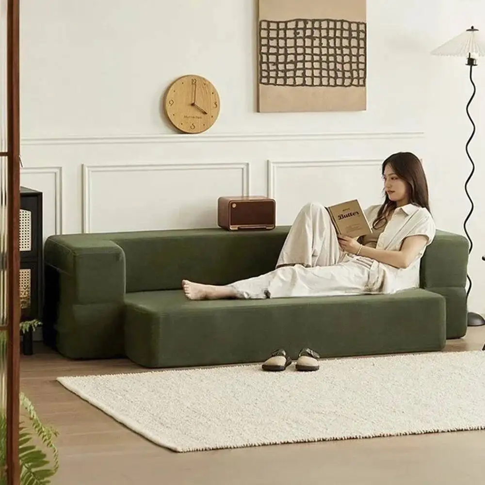 

Современный уютный диван-реклайнер Nordic Green Color для балкона, спальни, гостиной, эргономичная копия дивана-шезлонга Tumbonas Playa