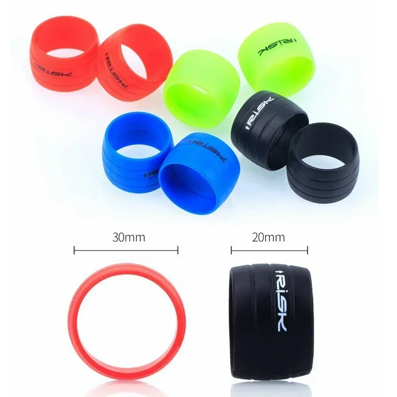 2pc Silicone Anti-skip Bicycle Handlebar Tape plug Fixed Ring Road Bike Shift Handle Protection Cover Non-Slip Cycling Accessory