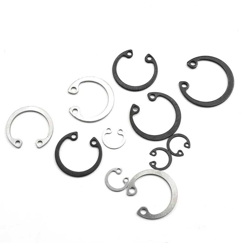 JUIDINTO 5-50pcs Internal Circlip Retaining Ring Stainless Steel Carbon Steel M8-M30 C-clip Snap Ring Metric DIN472