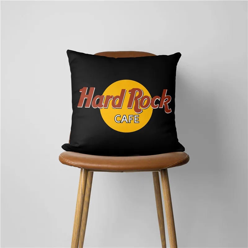 HARD ROCK Pillow Case Home Decorative Gift Sofa Car Super soft Cushions 45x45cm Square Pillowcase Chair Pillow Cove SJ-272