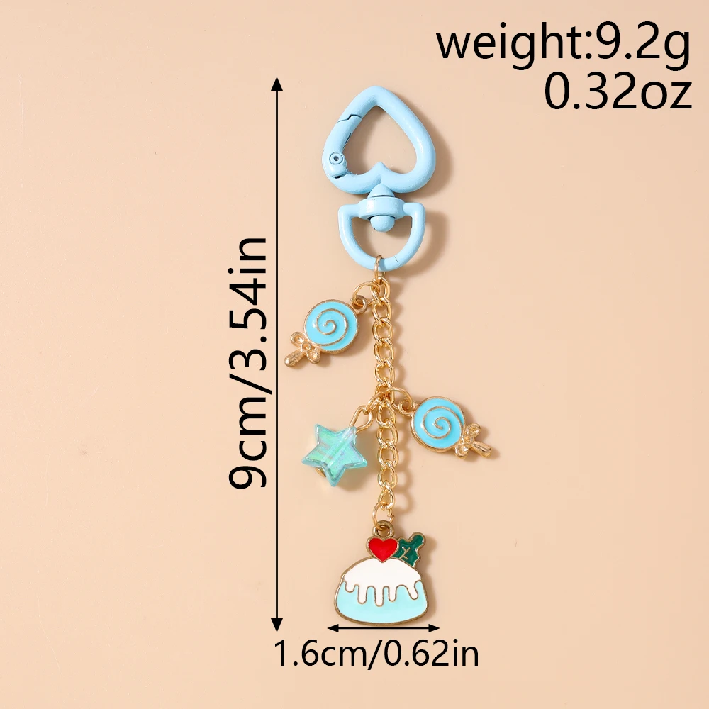 Aihua Schöne Schlüsselanhänger mit Früchten und Tieren für Frauen und Mädchen, niedlicher Schlüsselanhänger mit Hund, Katze, Schmetterling, Handtaschenanhänger, Schmuck, Geschenke – Detail 13