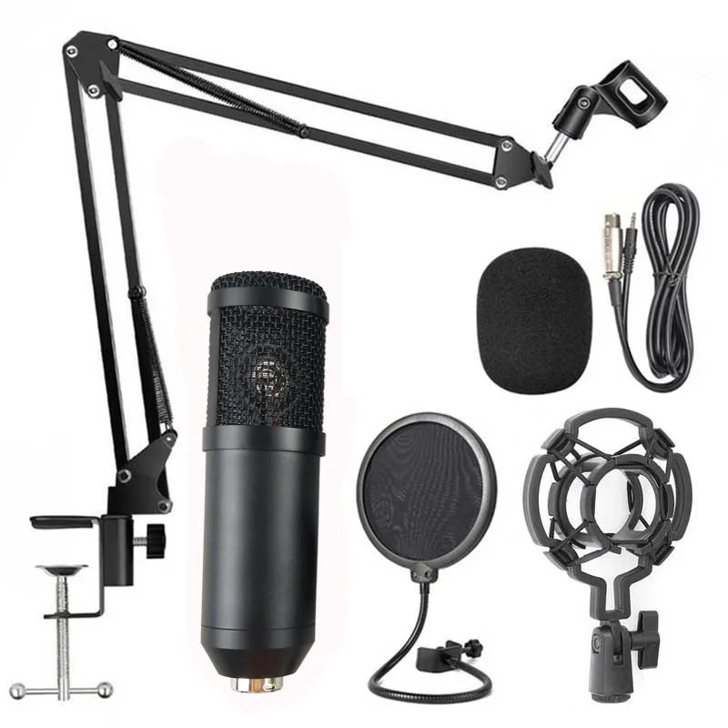 

Wired800MicrophoneKSong Condenser Mic Sound Card Live Broadcast Equipment Game Voice Computer Condenser Microphone