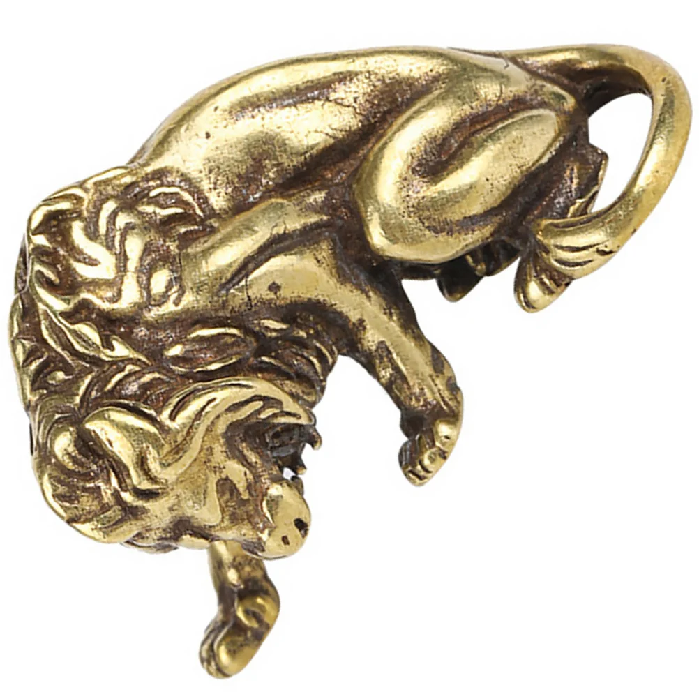 

Copper Ornaments Lion Adornment Traditional Technology Manual Grinding Processing Strong Three-Dimensional Sense