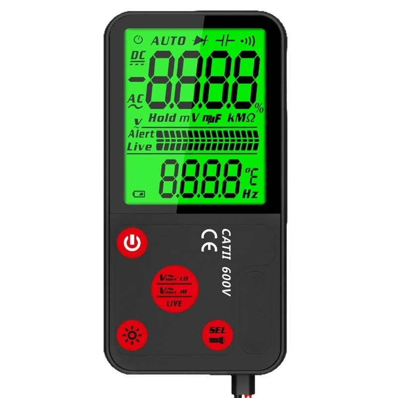 Rechargeable ultra-thin large-screen digital high-precision electrician repair fully automatic multimeter