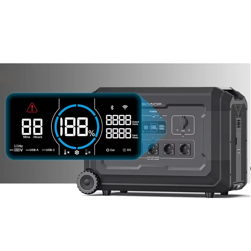 

3600W 3072Wh Home Backup Portable Power Stations 3000Wh Outdoor UPS Power Supply