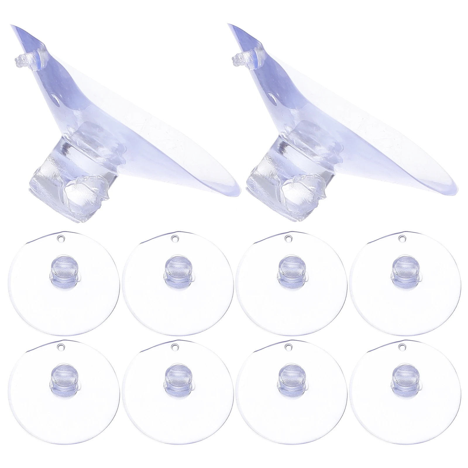 

100pcs Pvc Cups Transparent Wall Hanger Vacuum Suction Cup Pads Heavy Duty Glass Window Bathroom Tile Accessories Clear Small