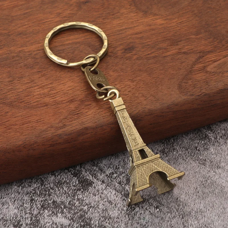 Eiffel Tower Charm Purse Keychain for Fans Statue Model Souvenir 2024 France Paris Gift Exquisite Keyring for Men Women