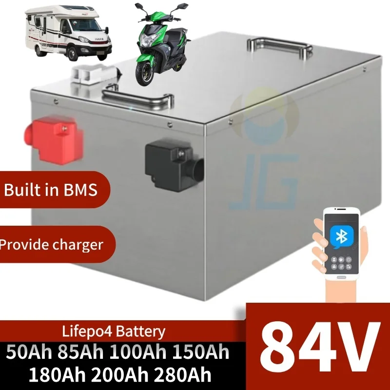 

BMS 27S 84V 100Ah 50Ah 85Ah 150Ah 180Ah 200Ah 280Ah Lithium Lifepo4 Battery for 3KW 5KW 8KW 10KW 12KW Sightseeing Vehicle
