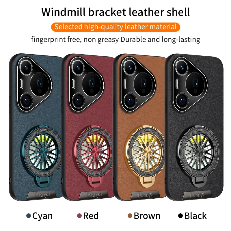 Funda de cuero con soporte todo incluido para Huawei Pura 70 Pro, funda protectora trasera para Huawei Pura 70 Ultra, carcasa para teléfono