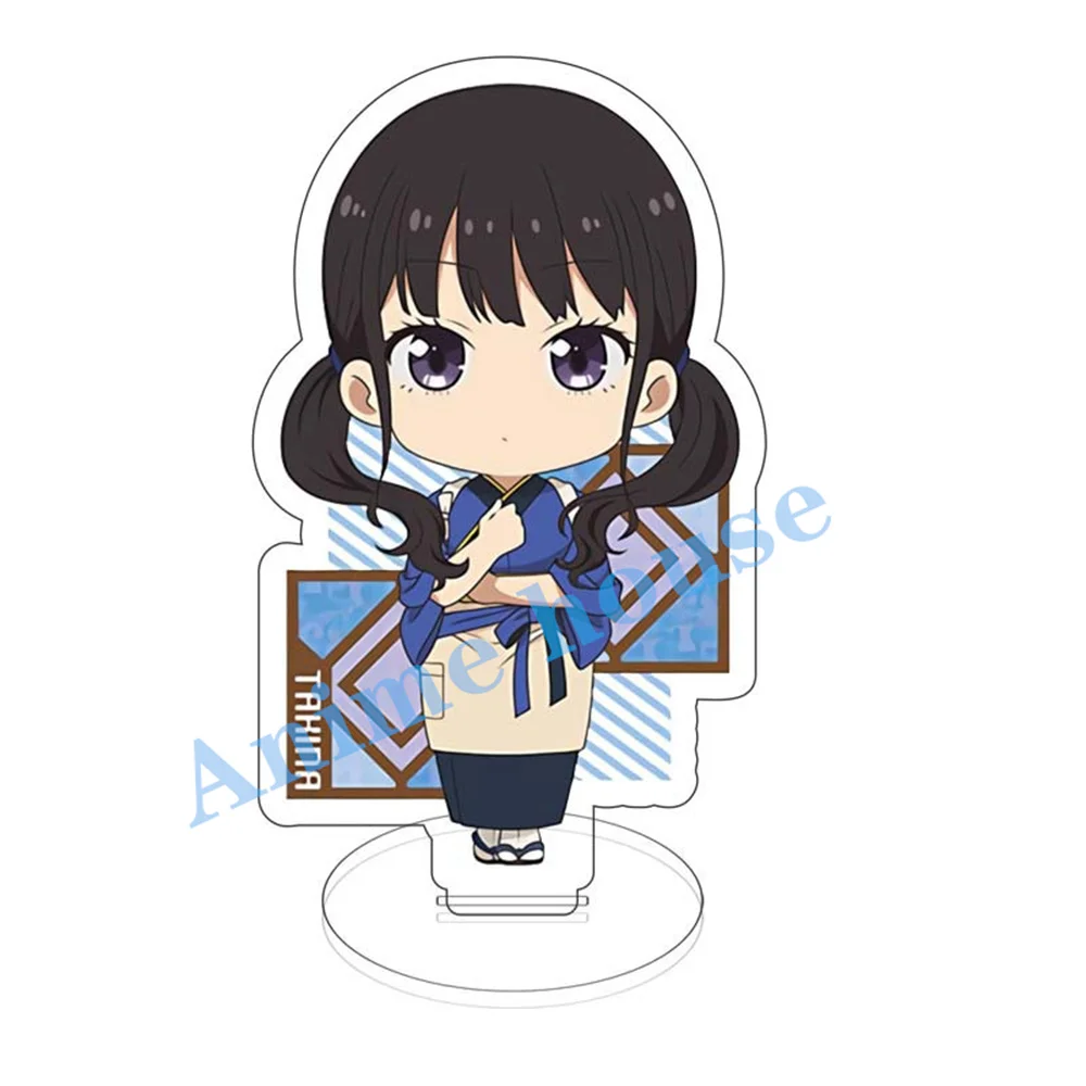 Anime Lycoris Recoil Acrylic 10cm Stand Model Plate Ornament Inoue Takina Chisato Nishikigi Figures Holder For Fans Gift