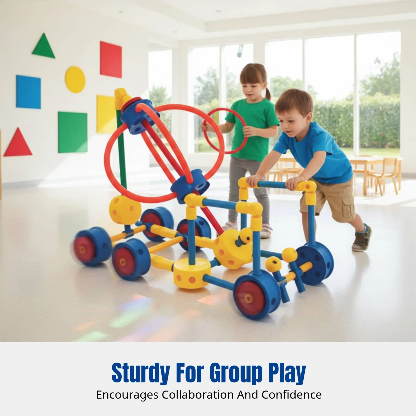 

Preschool Building Disc Set, Large Connecting Blocks, Outdoor Climbing Frame, Creative Play Equipment