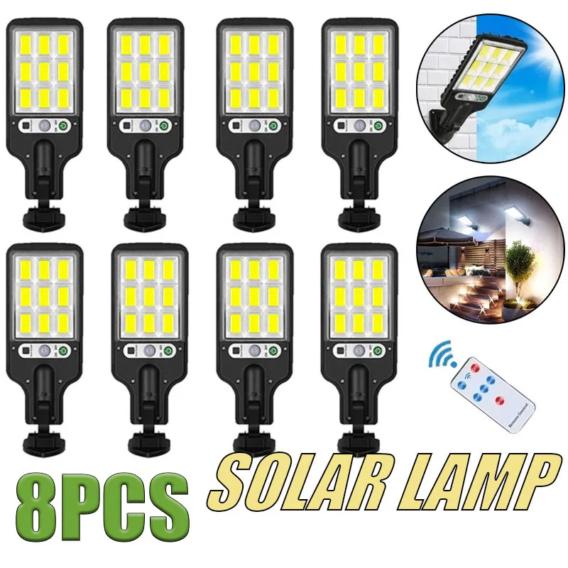 Outdoor Solar Garden Lights with Human Body Motion Sensor 3 Modes Terrace Garage Courtyard Waterproof Outdoor Solar Lamp