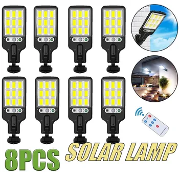 Outdoor Solar Garden Lights with Human Body Motion Sensor 3 Modes Terrace Garage Courtyard Waterproof Outdoor Solar Lamp