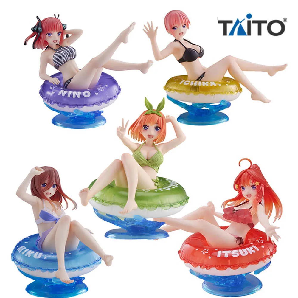 IN Stock Taito AFG Nakano Itsuki Yotsuba Miku Nino Ichika The Quintessential Quintuplets Aqua Float Girls Anime Figure Model Toy