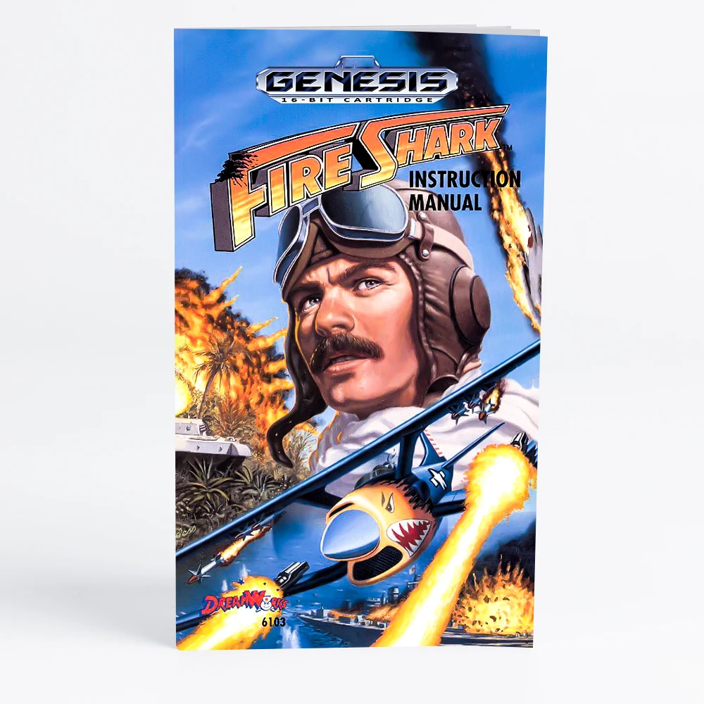 Cartuccia di gioco retrò Fire Shark a 16 bit per console per videogiochi Sega Genesis Megadrive