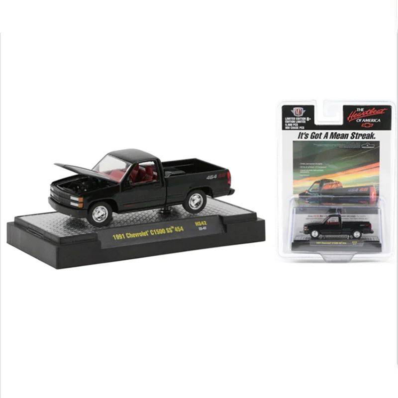

M2 Machines 1:64 Scale Diecast Alloy 1991 Chevrolet C1500 SS 454 Toys Cars Model Classics Adult Gifts Souvenir Static Display
