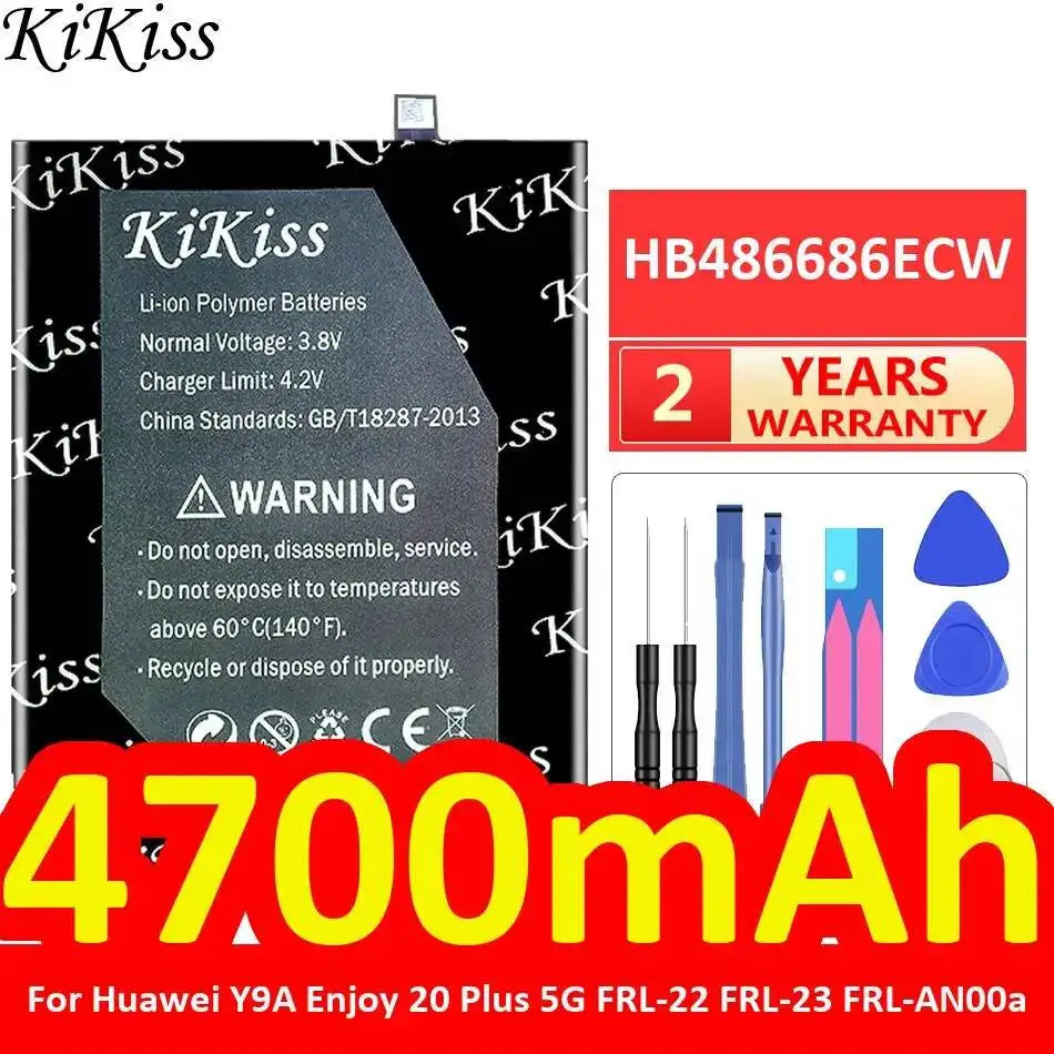 

HB486686ECW High Performance For Huawei Y9A Enjoy 20 Plus 5G Frl-22 Frl-23 Frl-AN00a 4700mAh Mobile Phone Battery