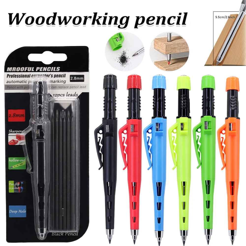 

Профессиональный набор карандашей для деревообработки, для глубокой разметки и черчения, инструменты для разметки и черчения для плотников и инженеров