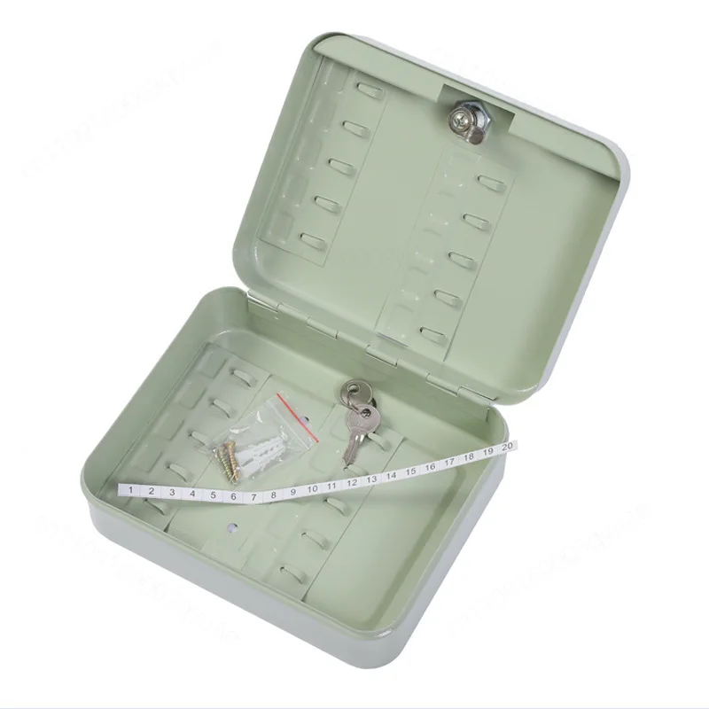 Wall Mount Metal Key Storage Box Password Lock Key Organizer Cabinet for Real Estate Construction Site Car Key Management