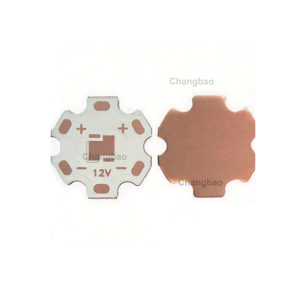 

20pcs/lot 12V 20mm Thermoelectric separation Copper Substrate PCB for XHP50/xhp50.2 High Power Leds