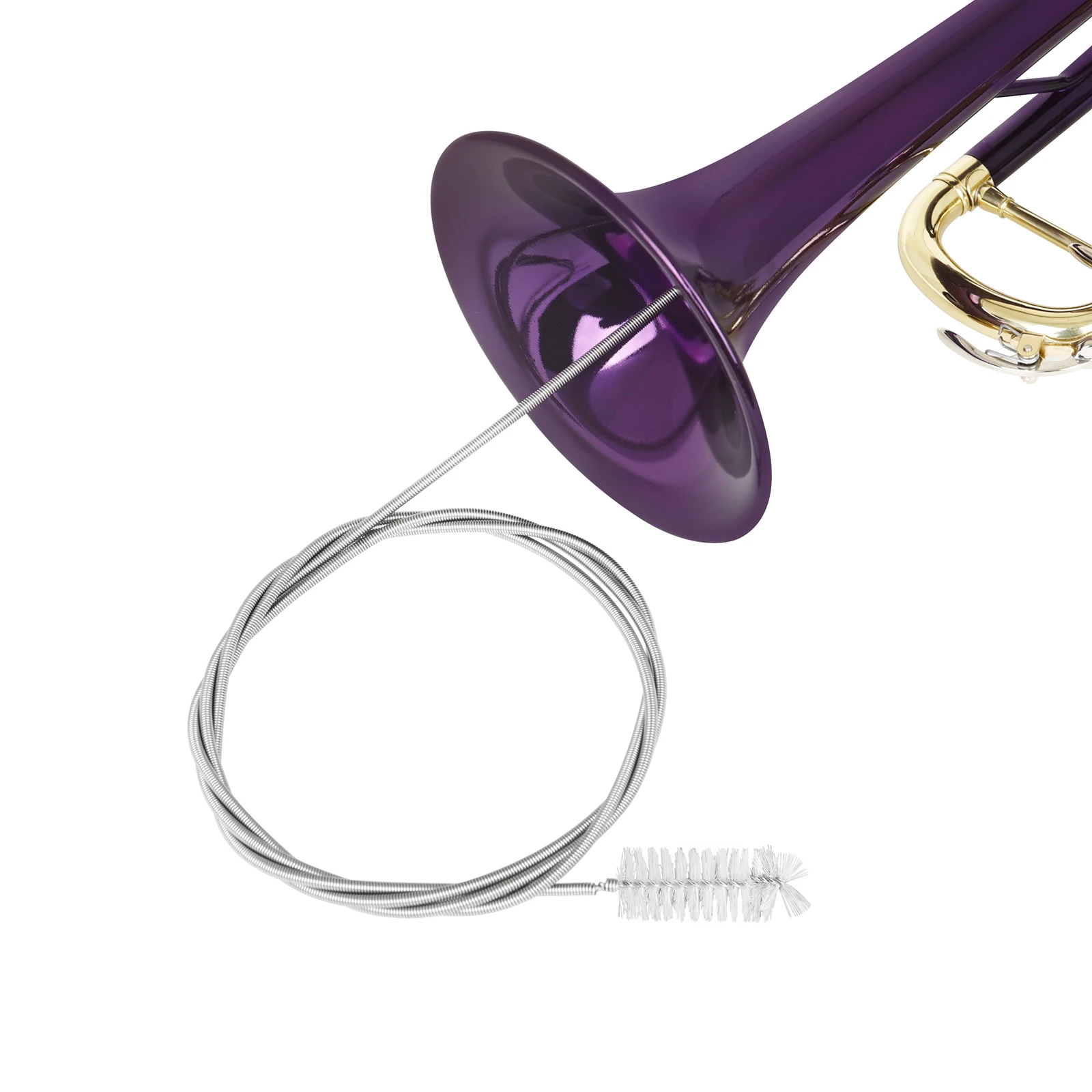 IRIN Trumpet Rope Brush Wind Instrument Brushes Maintenance Cleaning Kit Cleaning Accessories Mouth Brush Wind Instrument Parts
