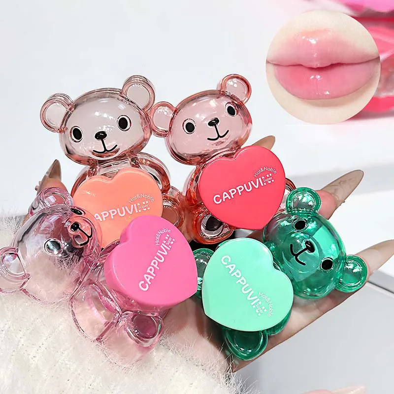 CAPPUVINI 软萌小熊润唇膏 滋润保湿补水 淡化唇纹不油腻 圣诞万圣节日限定款 秋冬唇部护理
