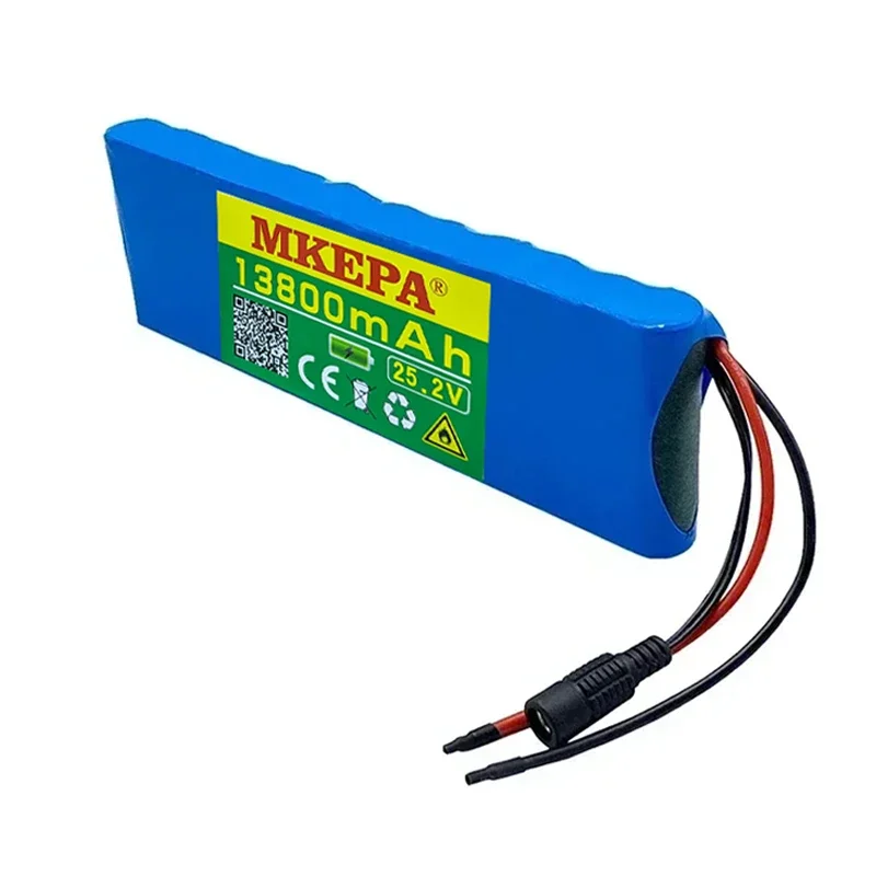 High Capacity 25.2V 13.8Ah 18650 Lithium-ion Rechargeable Battery Pack 6S2P with Charger suitable for bicycle/scooter batteries