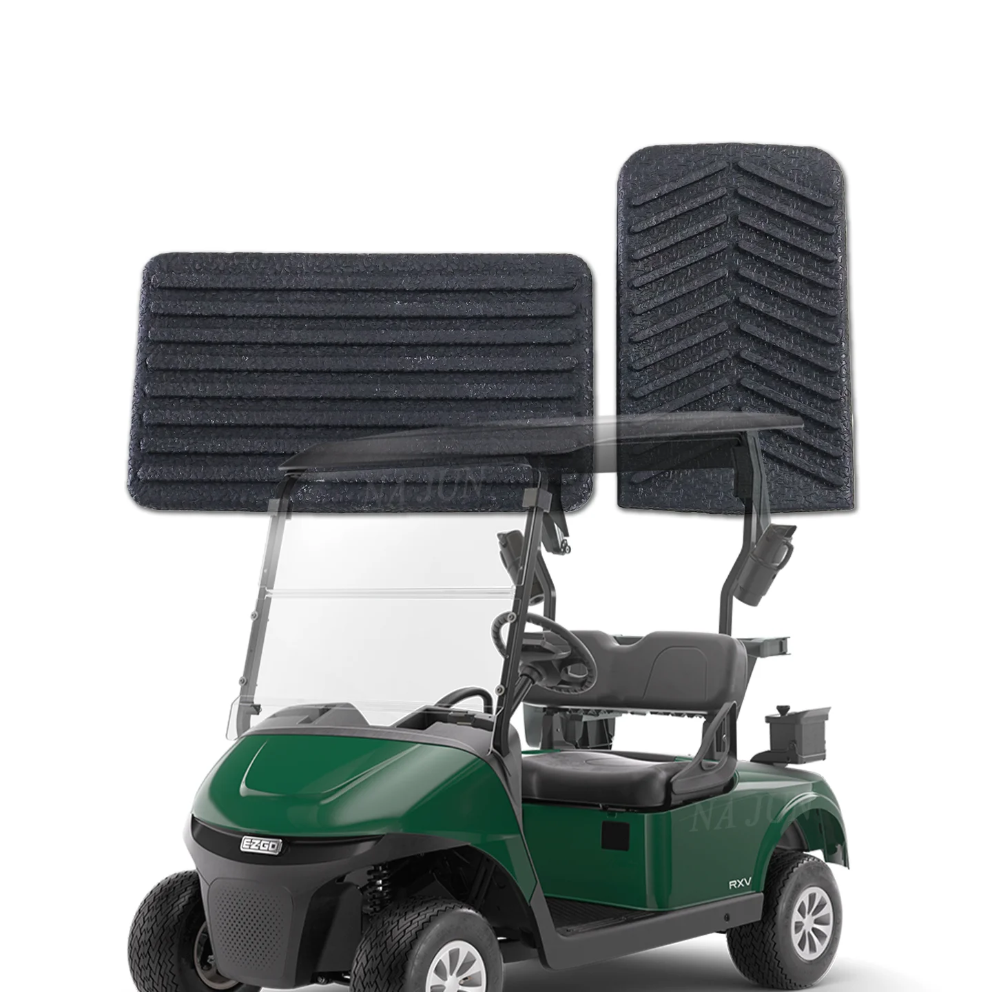 EZGO 2008-Up RXV Golf Cart Accelerator & Brake Pedal Pad Rubber Cover OEM# 600252 610471 600255 610529