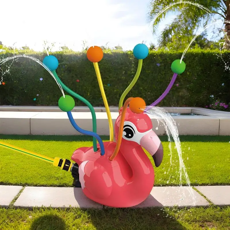 

Rotating Water Spray Outdoor Games for Kids Garden Water Toys Summer Backyard Cartoon Splash Sprinkler Children Baby Bath Toy