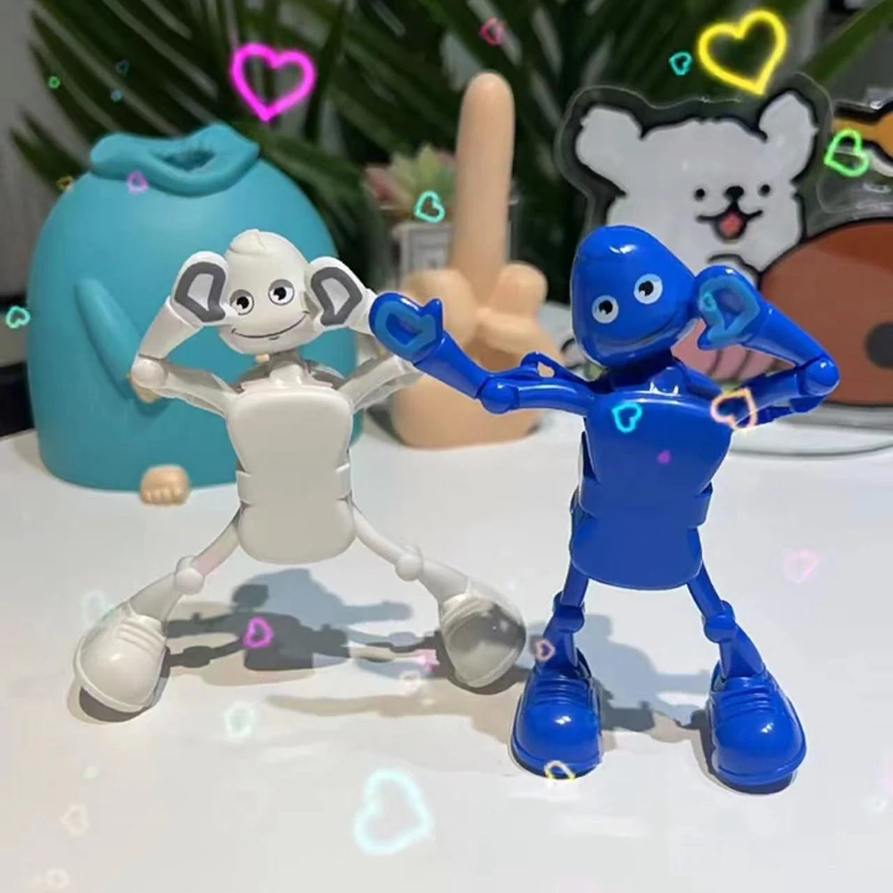 Dancing Robot Toy,Prank Dancing Robot,Fun Cute Wind-Up Dancing Toy,Colorful Interactive Desk Toy,For Home/Office Decoration
