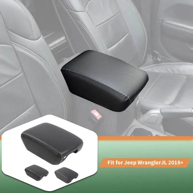 Car Armrest Box Panel Decoration Cover For Jeep Wrangler JL For JT Gladiator 2018 Up Car Interior Accessories