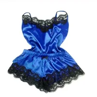 Summer Lace Silk Pajama Set for Women Sleepwear Sexy Lingerie Cami Top and Shorts Sets Comfortable Casual Pijamas 3