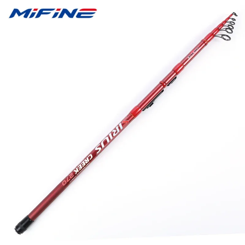 MIFINE SIRIUS CREEK Telescopic Fishing Rod Lure WT 10-40g 2.1M 2.4M 2.7M 3.0M 3.6M MH Ultralight Short Travel Spining Fish Pole