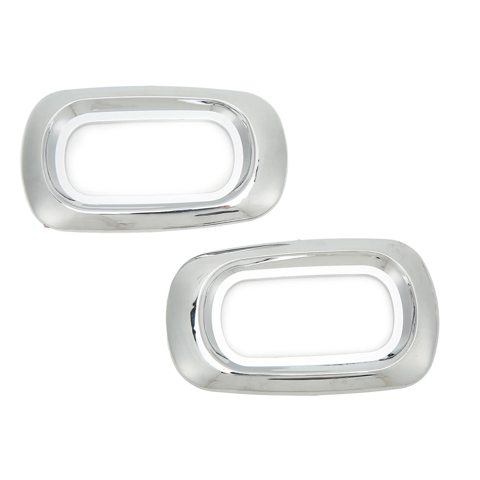 Pair Side LED Marker Light Covers Chrome Bezels Waterproof Heat Resistant Self Adhesive for CRV 2002-2006