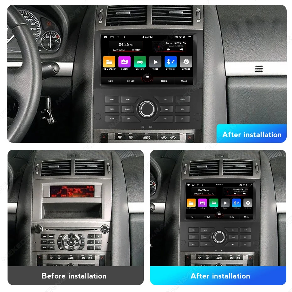 8inch For Peugeot 407 cc SW 407CC 2004-2010 Car Radio Wireless Carplay GPS BT Multimedia Intelligent Android System Auto Stereo