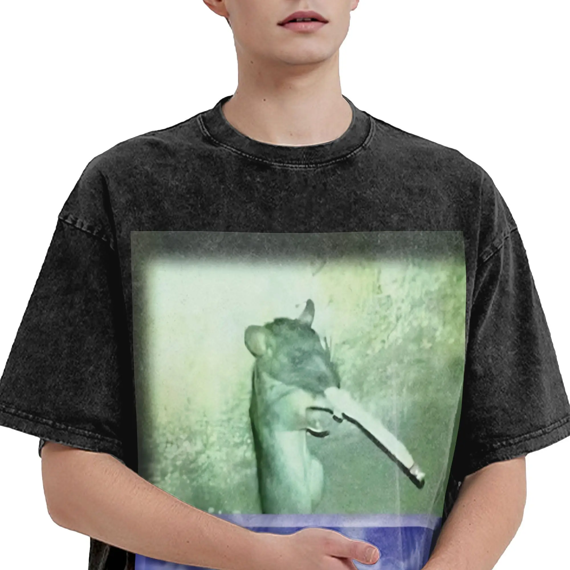 change da world... my final message. Goodb ye. T-Shirt  Hipster T-Shirts Tshirt Summer Cotton Crewneck Oversized Top Tees