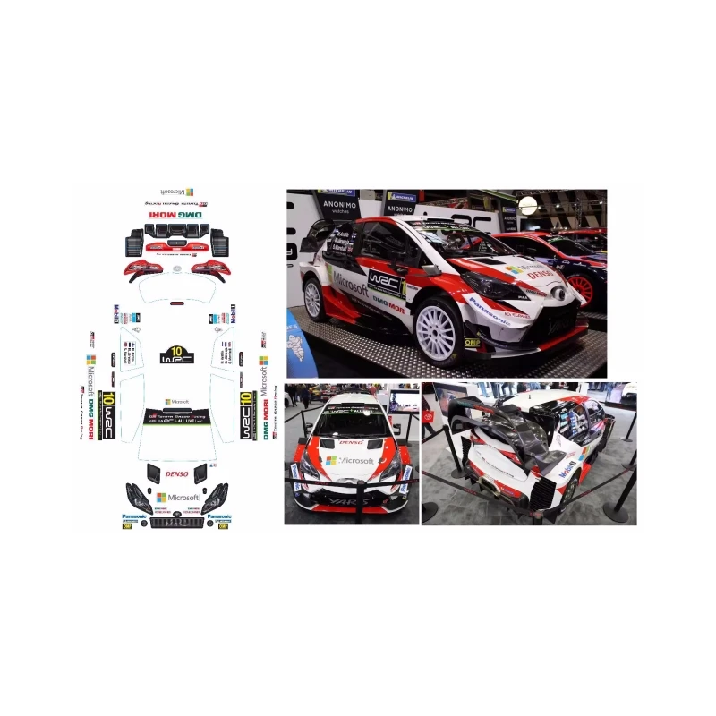 TC112 1/10 Yaris WRC Rc Rally Car Clear Body 190mm With Light Cup for Rc Car Toys