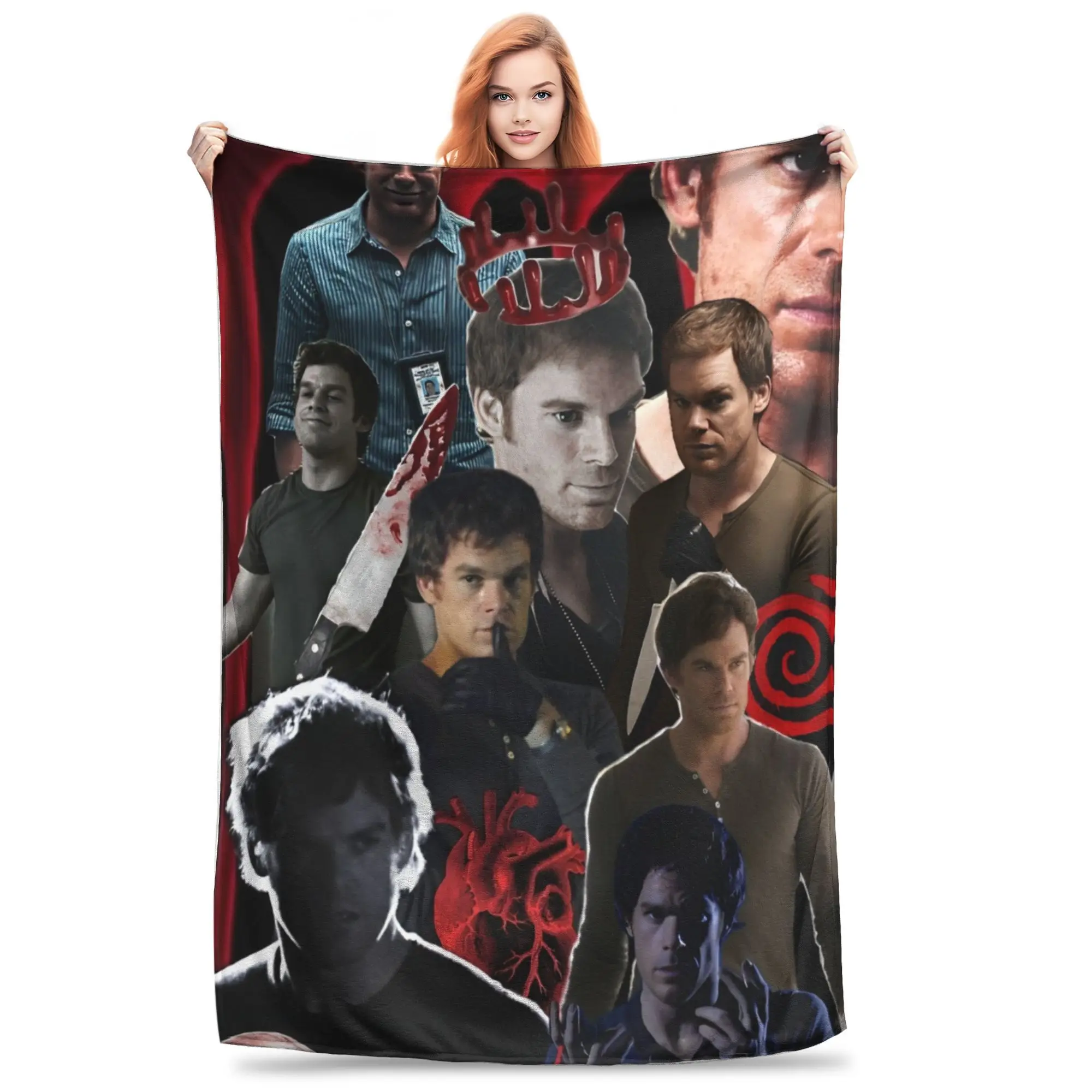 

Dexter Morgan Blankets Coral Fleece Plush Decoration The Avenging Angel Returns Portable Soft Throw Blanket for Sofa Couch Quilt